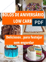 Bolo de Aniversario Low Carb