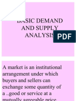 Basic Demand and Supply Analysis