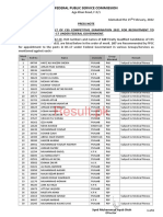 FPSC Css 2021 Final Result 2022