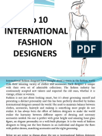 International Fashion Designer