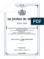 LOS ESPAÑOLES DEL URUGUAY AÑO 1918 Luis Valls y Jaime Moragues