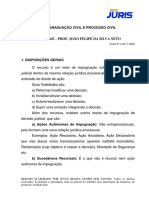 RESUMO PÓS-GRAD. CIVIL E PROC CIVIL - RECURSOS - AULAS 27 e 28.11.2020