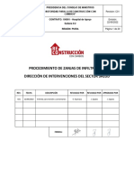 Procedimiento de Zanjas de Infiltración