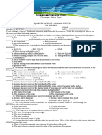 Science 8 2nd Summative Test