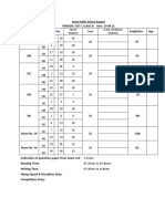 Seating Arrangement UT1 Class XI