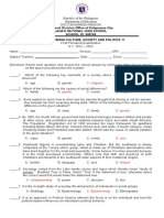 UCSP 11 Summative Test 1st - Quarter - With Answer Key