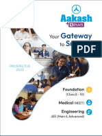 Aakash BYJUS Foundation Medical Engineering Prospectus English