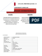 Silabo de ANESTESIOLOGIA Estomatologica 2022 - II