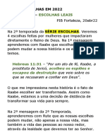 Mensagem 4 - Escolha Ser Leal - 20abr22 Pibfortaleza