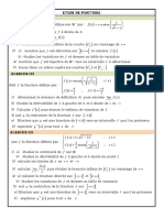 Dérivation Et Étude Des Fonctions