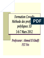 Formation Covadis Profils Par Polylignes 3D (5 Mars 2012)