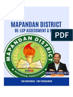 Mapandan-Be-Lcp Assessment and 2021-2022 Be-Lcp Plan