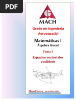 Tema 3 - Espacios Vectoriales Euclídeos