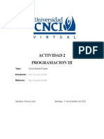 Actividad 2 - Programacion III