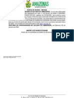 EDITAL #03/2023 - GR/UEA O Reitor Da Universidade Do Estado Do Amazonas, No Uso Das Atribuições