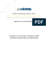 Da Emoção Ao Consumo A Dinâmica Entre Fetiche Da Mercadoria e Subjetividade