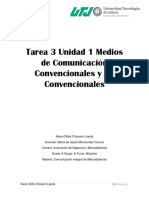 Tarea 3 Unidad 1 Medios de Comunicación Convencionales y No Convencionales