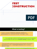 Principles of Test Construction