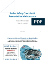 Boiler Safety Checklist &