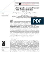 2004 LEE, S., STEVENSON, S. Real State Portfolio Construction and Estimation Risk