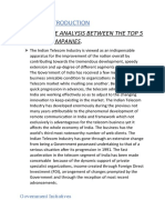 Research Proposal Comparitive Analysis Between The Top 5 Telecom Companies