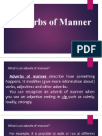 Adverb of Manner