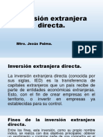 Inversión Extranjera Directa