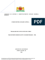 Curso de Psicanálise Clínica: Instituto de Estudos E Desenvolvimento Humano Romélia Barroso