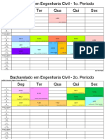 Horários - Turmas - Superior - Bacharelado em Engenharia Civil - 2021.2