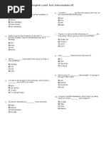 English Level Test PDF Intermediate b1 Englishtestpdf