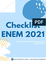 Checklist Enem 2021