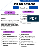 Checklist Do Desafio