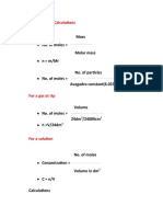 AS Chemical Calculations