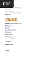 Authentication Login With: Authentication Login With:: Clickz - Asia Awards Search Engine Watch Ses Events Clickz Events