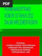 Implementasi Outsourcing 2012