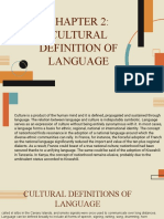 Chapter 2 Cultural Definition of Language