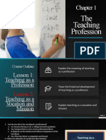 Chapter 1-The Teaching Profession