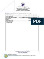 Sports Club Registration Form