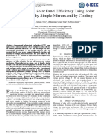 Improvement in Solar Panel Efficiency Using Solar Concentration by Simple Mirrors and by Cooling 2014