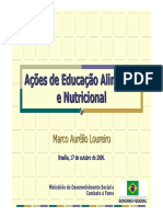 MDS - 2006 - Acoes - Edu - Alimentar - Nutricional