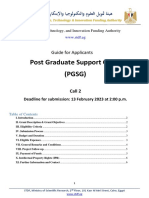 Post Graduate Support Grant