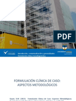 Introducción, Contextualización y Generalidades de La Formulación Clínica Transdiagnóstica