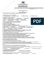 2nd Quarter Summative Test Earth and Life 2022