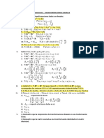 Ejercicios de Transformaciones Lineales