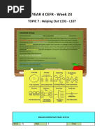 Year 4 Cefr SK Week 23