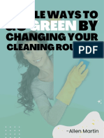 Simple Ways To Go Green by Changing Your Cleaning Routine