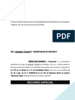 Recurso Especial Penal Criminal Furto Dosemetria Crime Bagatela Modelo 490 PN161