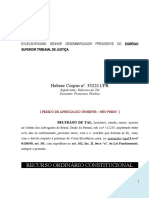 Recurso Ordinario Constitucional Habeas Corpus STF Liberdade Provisoria Prisao Preventiva Trafico Drogas Modelo 389 BC367