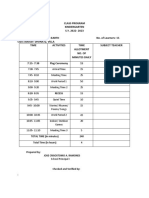 CLASS PROGRAM 2022 2023 Bugayong