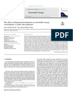 The Effect of Financial Development On Renewable Energy Consumption. A Panel Data Approach